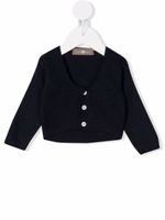 Little Bear cardigan en maille nervurée - Bleu