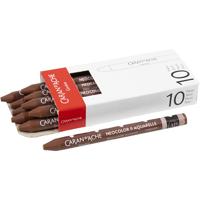 Caran Dache Caran d'ache neocolor ii, l: 10 cm, dikte 8,5 mm, brown (059), 10 stuk/ 1 doos