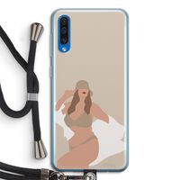One of a kind: Samsung Galaxy A50 Transparant Hoesje met koord