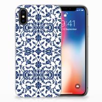 Apple iPhone X | Xs | TPU Case | Flower Blue