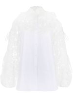 Ermanno Scervino blouse à empiècements en dentelle - Blanc - thumbnail