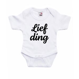 Lief ding cadeau baby rompertje wit jongen/meisje