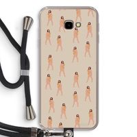 You're so golden: Samsung Galaxy J4 Plus Transparant Hoesje met koord
