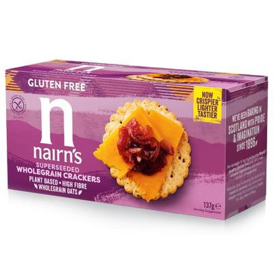 Nairns volkoren crackers seeded gv