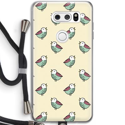 Vogeltjes: LG V30 Transparant Hoesje met koord