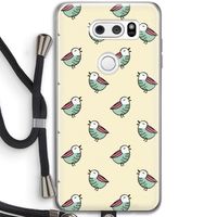 Vogeltjes: LG V30 Transparant Hoesje met koord