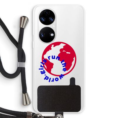 Run The World: Huawei P50 Transparant Hoesje met koord