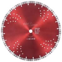 VidaXL Diamantzaagblad met turbo en gaten 350 mm staal