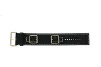Horlogeband Marc by Marc Jacobs MJ1630 Onderliggend Leder Zwart 18mm