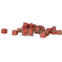 Decoratie cadeautjes stekers - 60x stuks - mini cadeautjes - rood - 2,5 cm - kunststof Decoratie cadeautjes stekers - 60x stuks - mini cadeautjes - rood - 2,5 cm - kunststof