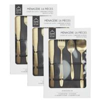 Bestekset Tableware Collection - 48 delig - goud - RVS - 12 personen