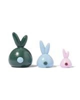 HEMA Houten Figuren Konijn - 3 Stuks HEMA Houten Figuren Konijn - 3 Stuks