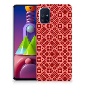 Samsung Galaxy M51 TPU bumper Batik Rood