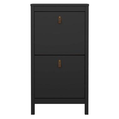 Schoenenkast Madeira - zwart - 102,9x53,8x24,6 cm - Leen Bakker