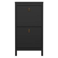 Schoenenkast Madeira - zwart - 102,9x53,8x24,6 cm - Leen Bakker