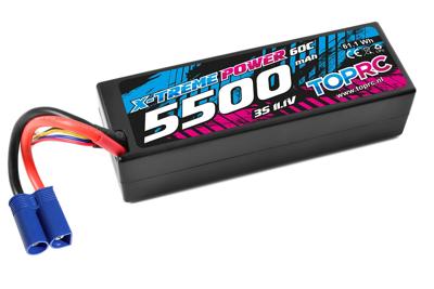 TRC Car Lipo 60c 11,1 volt 5500mah met EC5 stekker