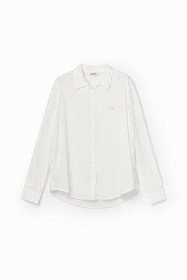Shirt strepen textuur - WHITE - XL