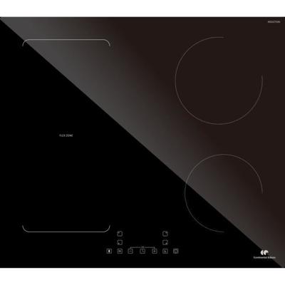 CONTINENTAL EDISON 4-zone inductiekookplaat CETI4ZFLEX3 - Flex - 7200W - 4 boosters - zwart