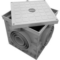 Inspectieput 400x400x400 mm met Deksel - Velvalux Panoboxpro - Kunststof Controleput / Revisieput