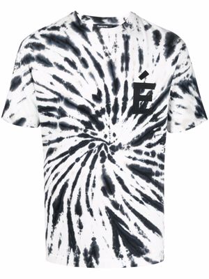 Études Studio t-shirt à imprimé tie dye - Blanc