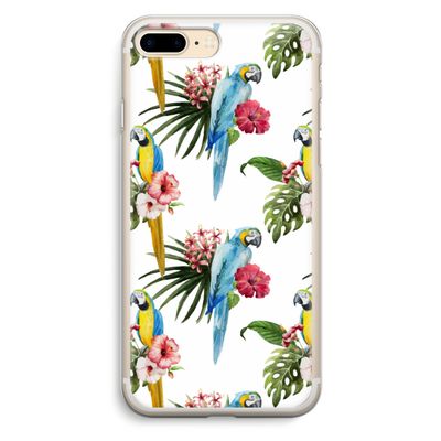 Kleurrijke papegaaien: iPhone 7 Plus Transparant Hoesje