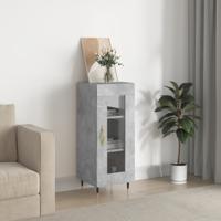 Dressoir 34,5x34x90 cm bewerkt hout betongrijs - thumbnail