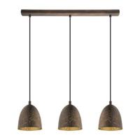 EGLO Safi Hanglamp - E27 - 70 cm - Bruin|Goud