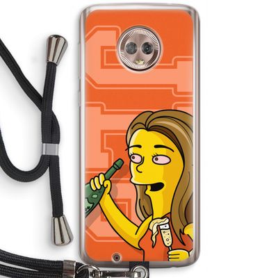 Jamie Lee Simpson: Motorola Moto G6 Transparant Hoesje met koord