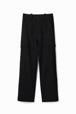 Straight cargobroek - BLACK - XS