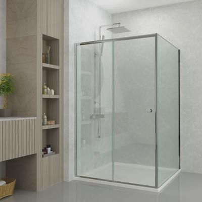 Douchecabine SaniClear Slide | 120x80x200 cm | 1 Schuifdeur | Chroom