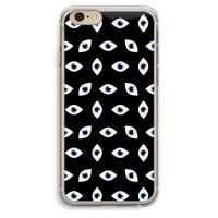 Eyes pattern: iPhone 6 Plus / 6S Plus Transparant Hoesje