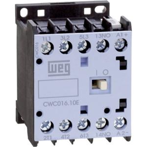 WEG CWC07-10-30C03 Contactor 3x NO 3 kW 24 V/DC 7 A Met hulpcontact 1 stuk(s)