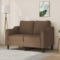 Tweezitsbank 120 cm stof bruin