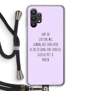GSM: Samsung Galaxy A32 5G Transparant Hoesje met koord