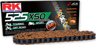 RK Chains 525 xso 116 n orange/black open