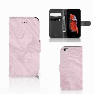 Apple iPhone 6 | 6s | Bookcase | Marble Pink - Origineel Cadeau Vriendin