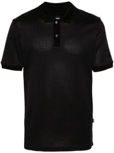 BOSS polo en piqué de coton - Noir