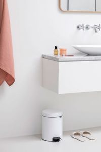 Brabantia newIcon pedaalemmer 2 x 2 liter met 2 kunststof binnenemmers - White