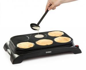 Domo DO8709P - Familie Crepêmaker - Pannenkoekenmaker - Zwart