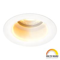 Mari - LED platte inbouwspots met lage inbouwdiepte 58mm - 3,8 Watt 230 Lumen - Dim to Warm - GU10 LED Module - Verzonken - Dimbaar - Rond - IP65 waterdicht - Wit