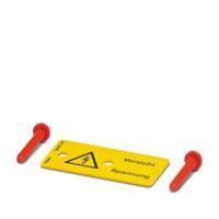 Phoenix Contact 1004416 Waarschuwingsbord Waarschuwing Kunststof (b x h) 40 mm x 25 mm DIN 61010-1 10 stuk(s)