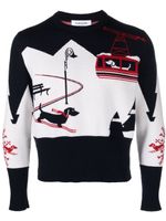 Thom Browne pull Holiday Hector Skiing - Bleu