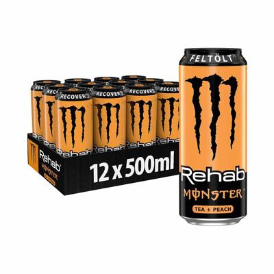 Monster Rehab 12x 500ml Peach