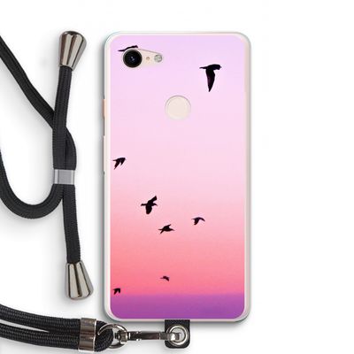 Fly away: Pixel 3 XL Transparant Hoesje met koord