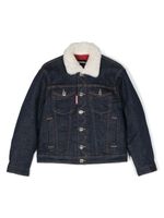 DSQUARED2 KIDS veste en jean à logo imprimé - Bleu - thumbnail