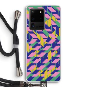 Skew Blush 1: Samsung Galaxy S20 Ultra Transparant Hoesje met koord