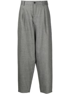 Comme des Garçons Homme Plus pantalon en laine à pinces - Gris