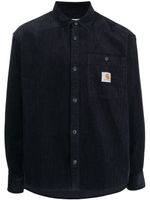 Carhartt WIP chemise en velours côtelé à patch logo - Bleu - thumbnail