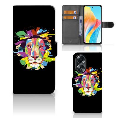 OPPO A58 4G Leuk Hoesje Lion Color OPPO A58 4G Leuk Hoesje Lion Color
