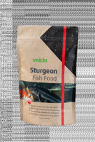 Velda Sturgeon Fish Food - 3mm Proteïnekorrels voor Steuren, 1000ml, Geschikt voor Alle Watertemperaturen